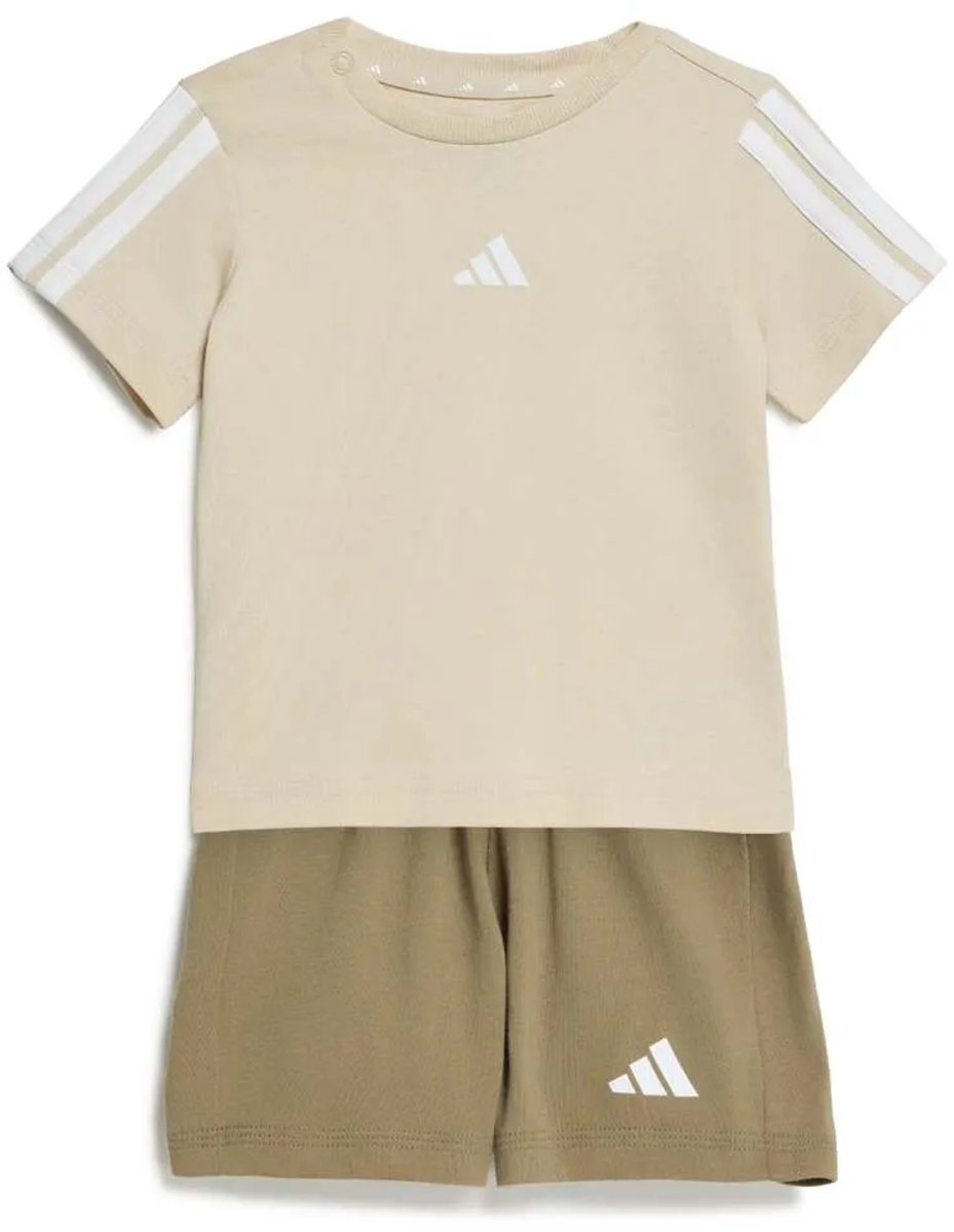 Adidas Essentials Tee Set 9-12 Months Kinderen Wit