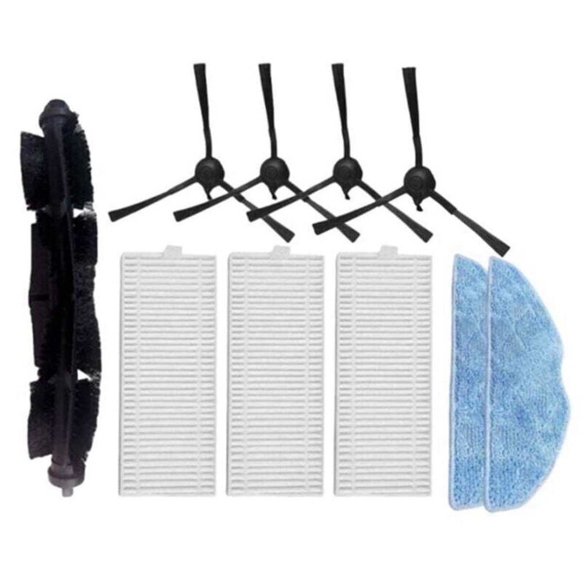 3000 Serie Robotstofzuiger Accessoires: Reinigingsdoek, zijborstel, Geschikt voor filter