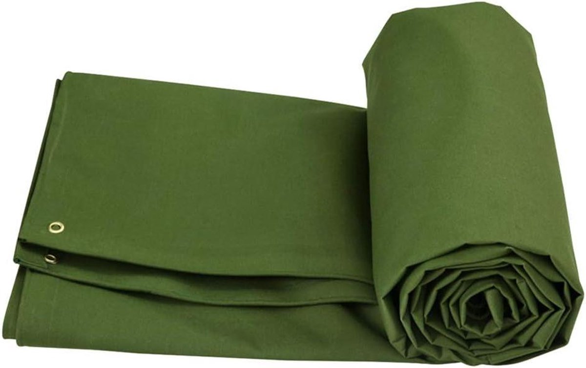 Dekzeil Zware Doek - Waterdichte Tarp - Bescherming Buiten - Sterk En Duurzaam - 4M X 4M - Groen