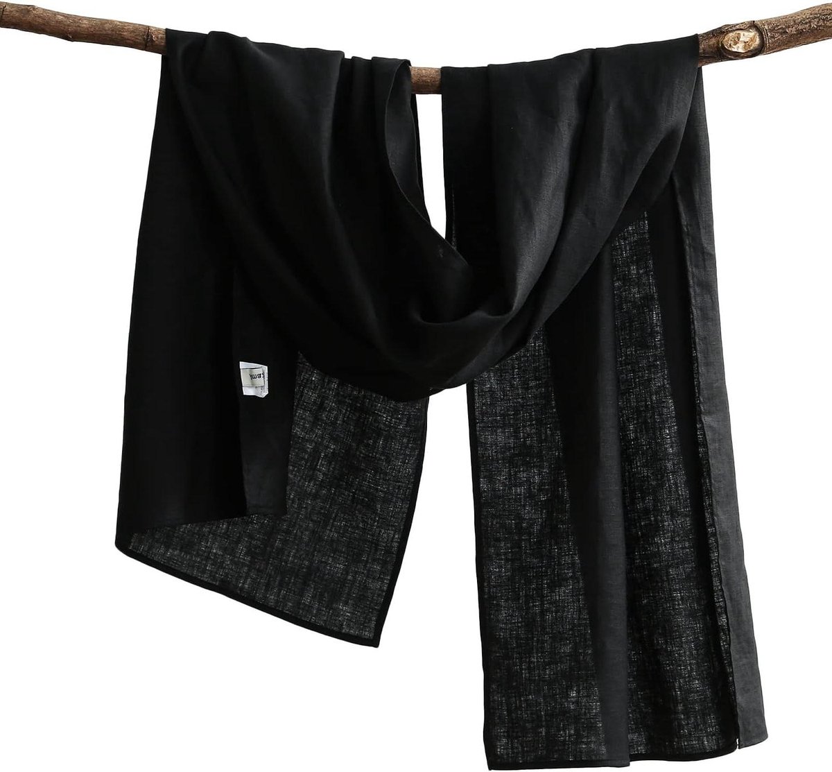 Linnen Sjaal - Stola Foulard - Zomerse Stijl - 100% Natuurlijk Materiaal - 200x60 cm - Effene Kleur