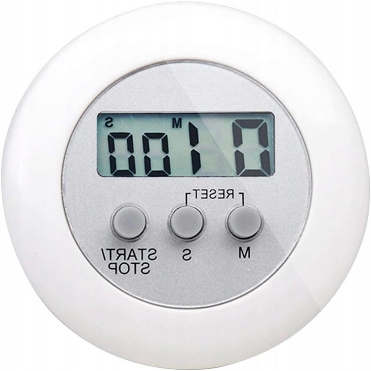 Keuken Timer - Kookwekker LCD - Precisie Koken - Magnetisch Clip Stand - 99 Minuten - Wit
