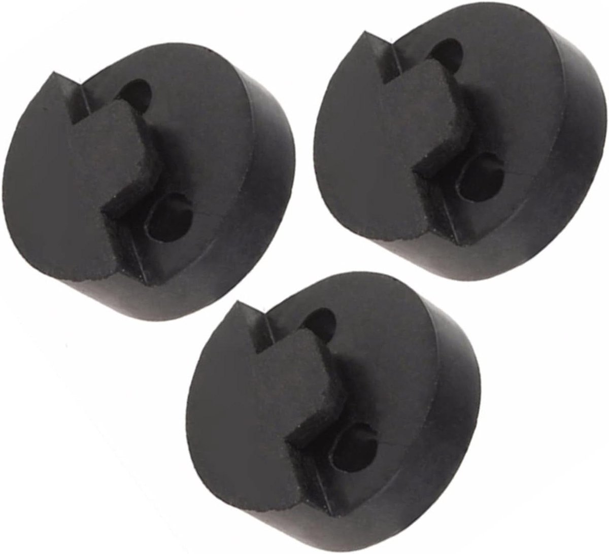 Viool Dempers - Muziek Accessoires - Geluidsvermindering - Rubber Materiaal - 3 Stuks - Zwart