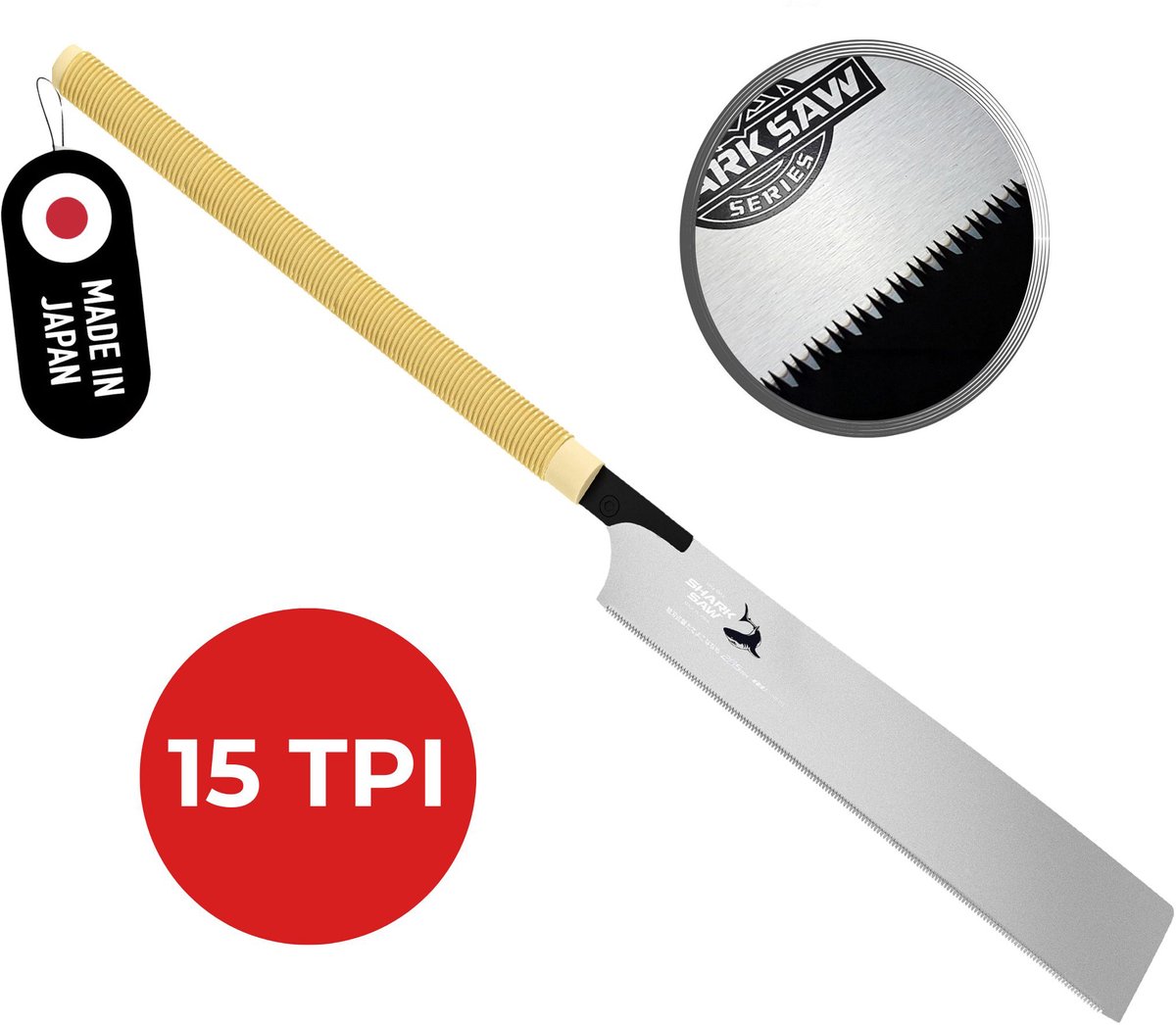 FAMEX 5541 Japanse zaag Kataba 265mm, 15 TPI - Handzaag, Feinzaag, Precisiezaag