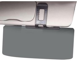 Auto Zonneklep Verlengstuk - Zonnescherm Vizier - Veiliger Rijden - Polariserende Plaat - 32 x 14.5 cm - Grijs