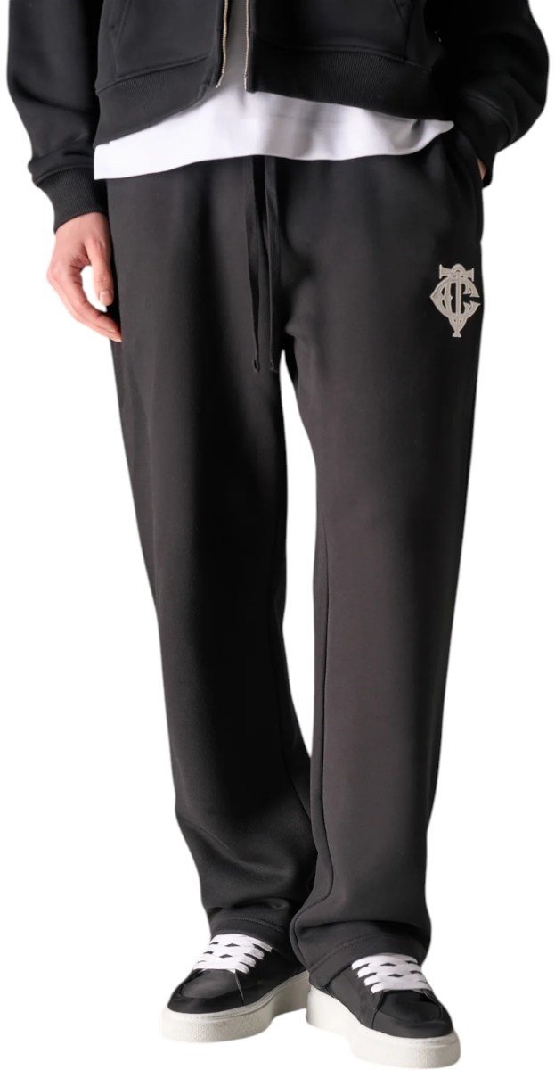 The Couture Club Heren Broek Zwart TCCM2963 Monogram Applique Emblem