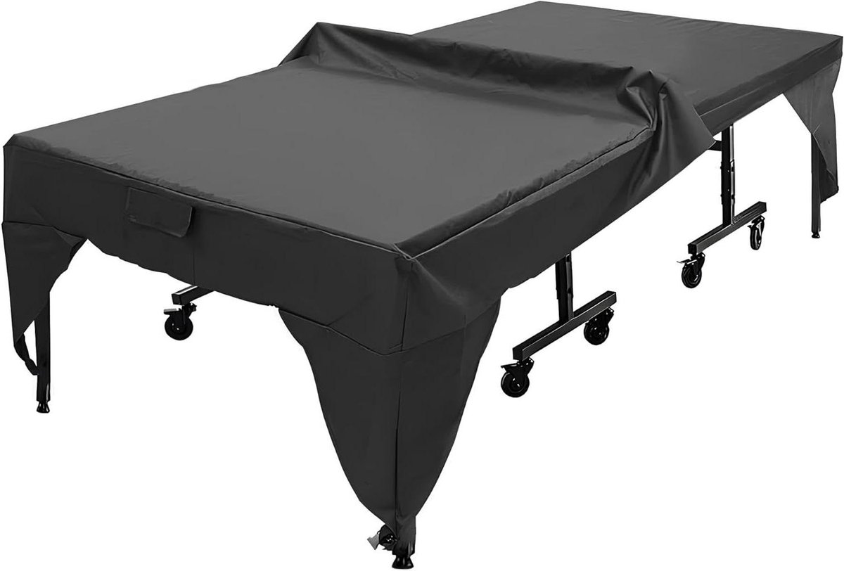 Tafeltennistafelhoes - Beschermhoes Tafel - Tafel Beschermen - Waterdicht Polyester - 280 x 153 x 73 cm - Zwart