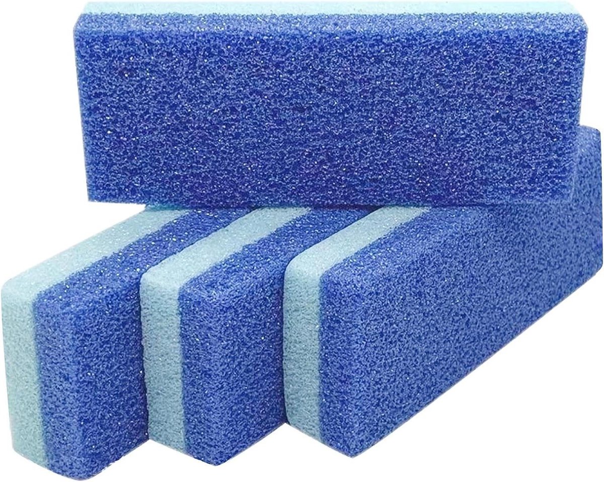 Voet Puimsteen - Hiel Scrubber - Dode Huid Verwijderen - Ergonomisch Ontwerp - 4 Stuks - Grijs