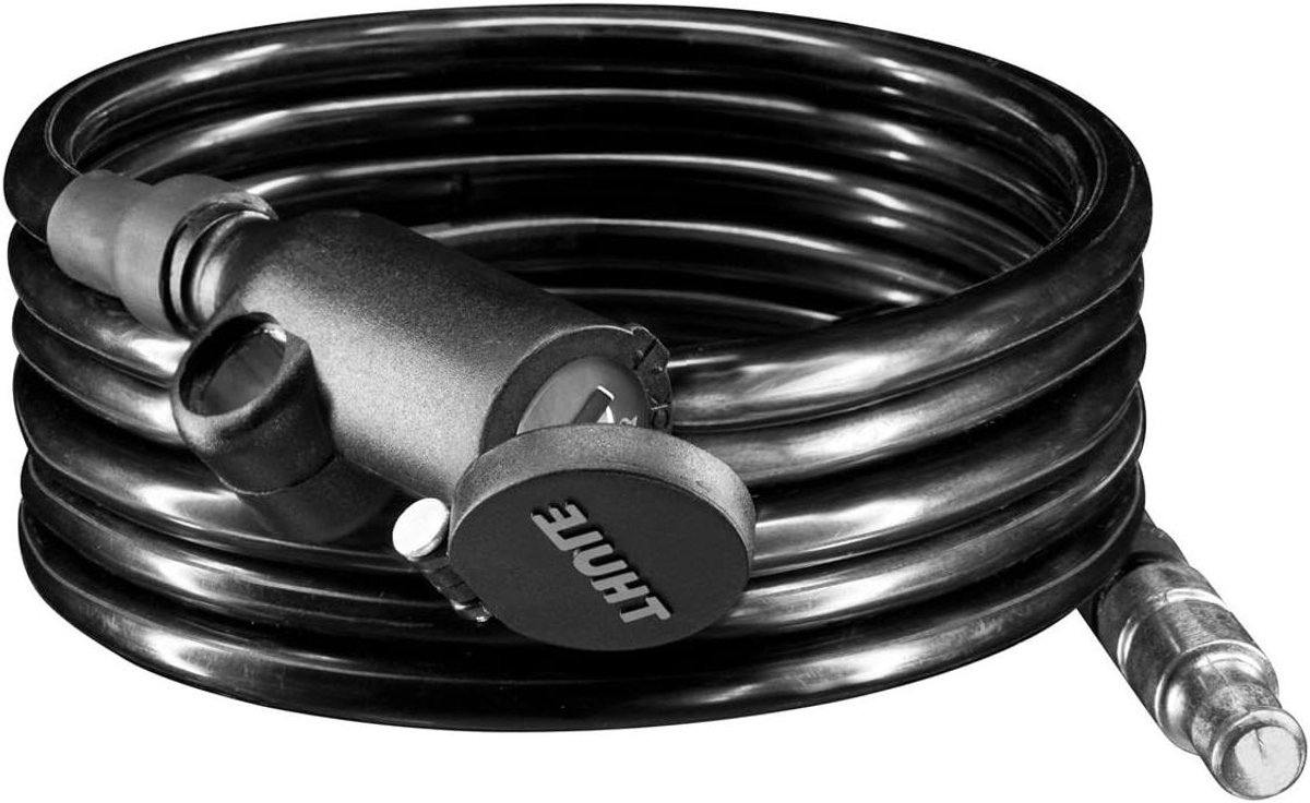 Kabelslot - Stalen Kabel - Fietsonderdelen Beveiligen - Geïntegreerd Sleutelslot - 6-voet Lengte - Zwart