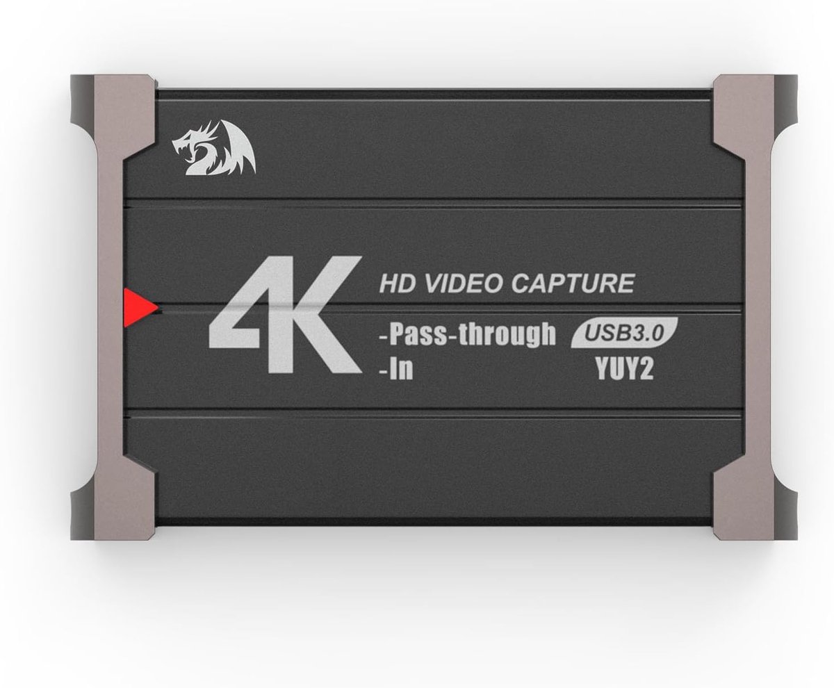 Video Capture Card - Opnamekaart HDMI - Streamen Spelopnames - 1080P 60FPS Kwaliteit - 14.3 x 13 cm - Zwart thumbnail 4