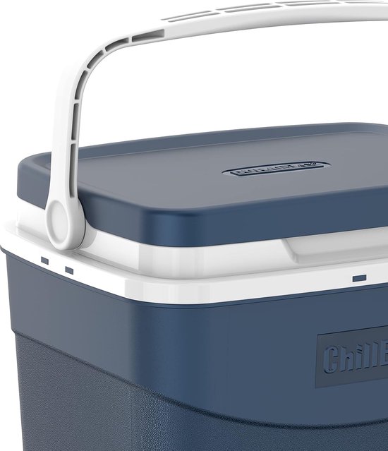Koelbox - IJsbox Picknickbox - Buitenactiviteiten Opslag - Handvat Vergrendeling - 24 Liter - Blauw van Koelbox. — afbeelding 5