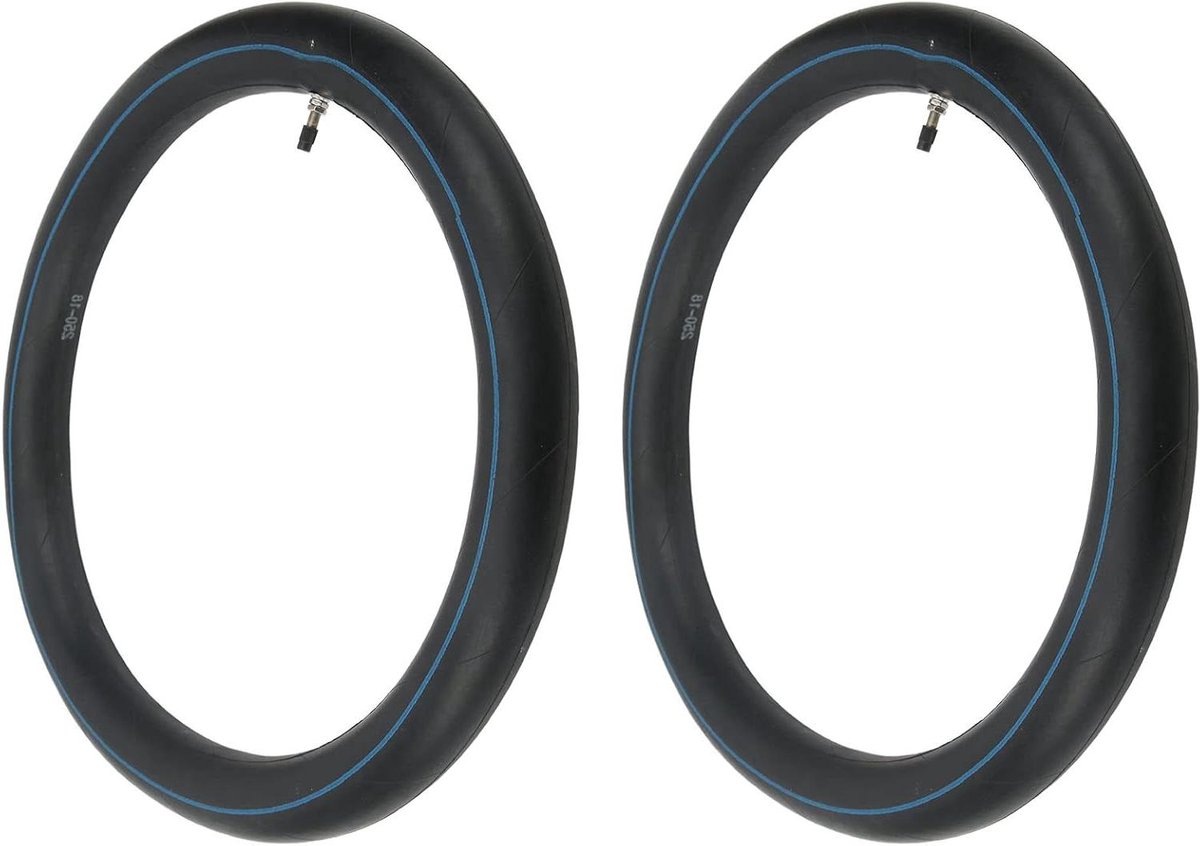 Binnenbanden Set - Reserve Banden - Comfortabel Rijden - Explosiebestendig Rubber - 2 Stuks 2.50-18 - Zwart