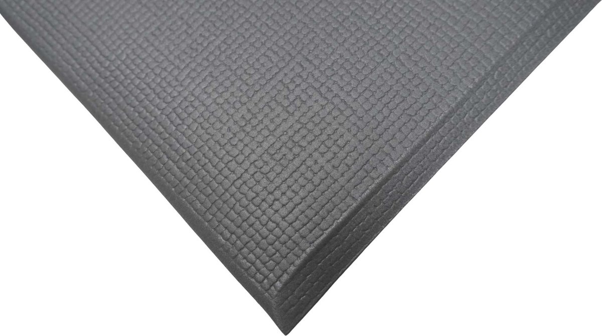 JekaShop Anti vermoeidheidsmat WS-1 voor kortdurend staand werk - Grijs - 91 cm x 60 cm x 10 mm- Anti-slip - Veerkrachtig schuim - 10 mm - Voor binnen