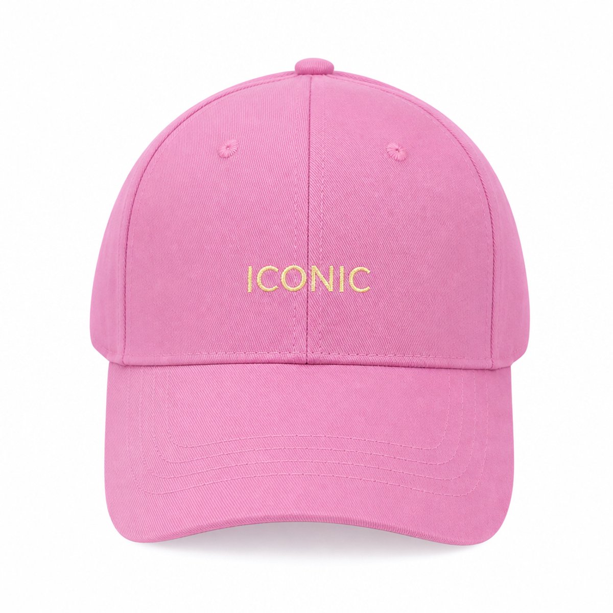 HS ICONIC Pet - Roze met Goudgele Borduring