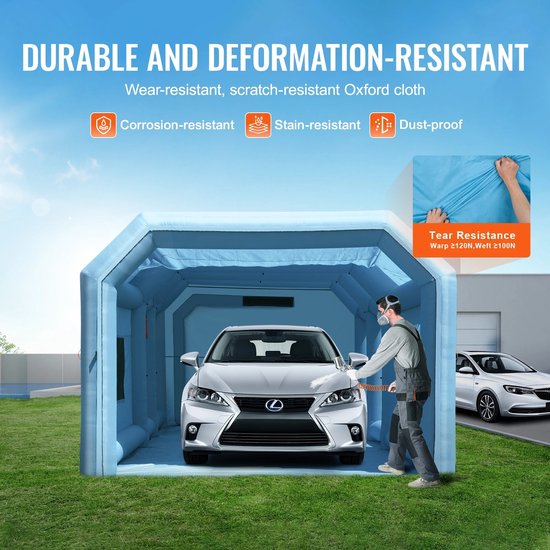 Novari - Verfcabine - Spuitcabine - Krachtig dubbel ventilatiesysteem - Dubbel filtersysteem met actieve koolstoffilters van Novari — afbeelding 5