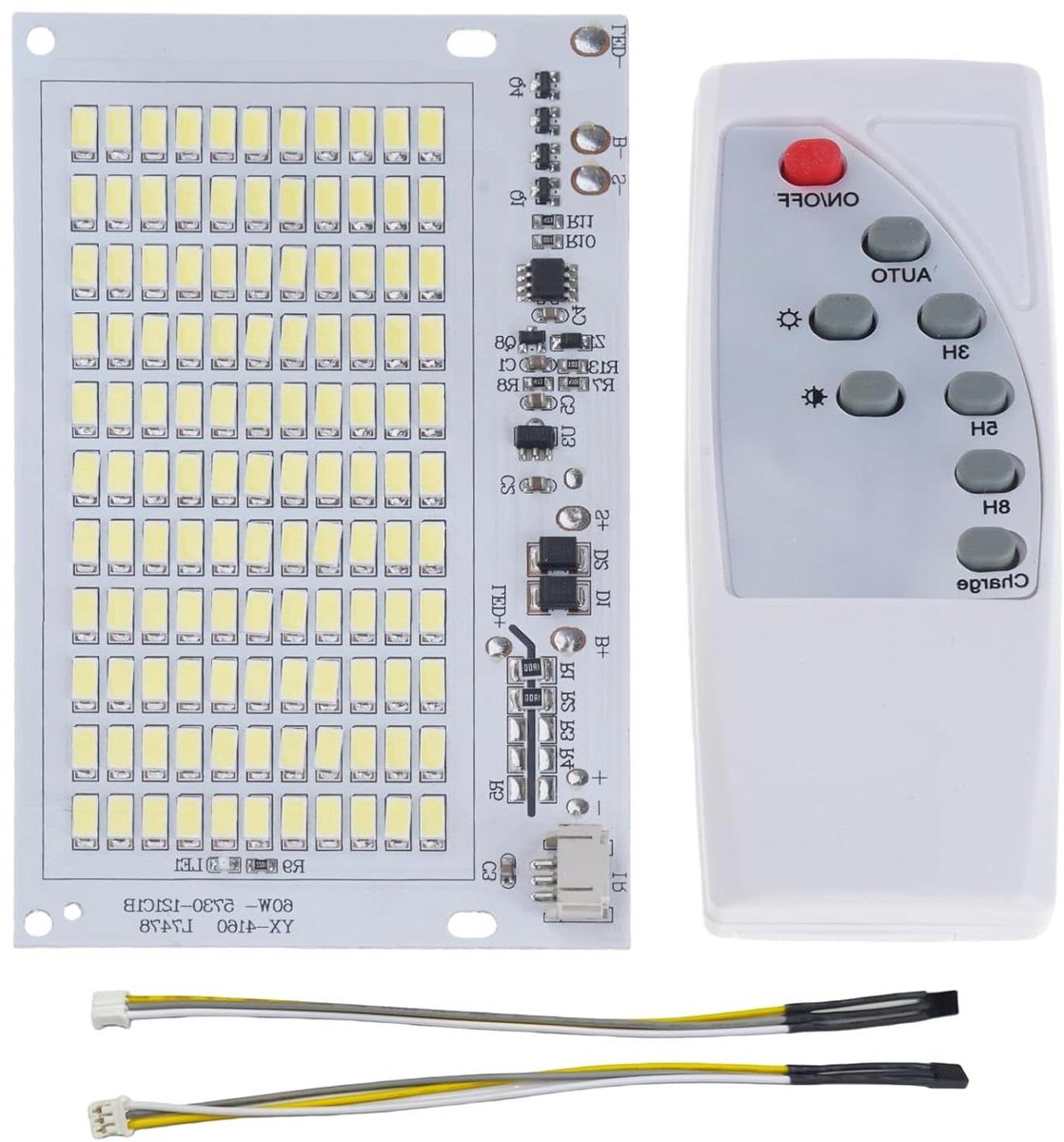 Zonnepaneel LED Board - Buitenverlichting Paneel - Energie Besparen - Met Timer Fotocel - Tot 200W - Zwart