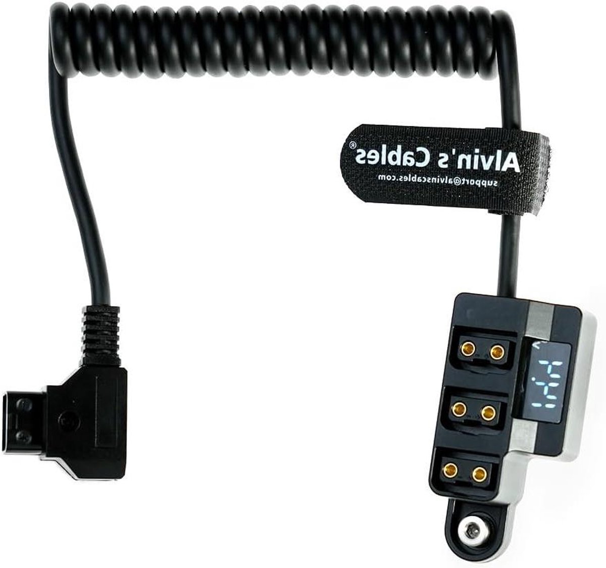 Stroom Splitter Adapter - P-Tap Kabel - Camera Voeding - Veilige Stroom Verdeling - 25-60 cm - Zwart