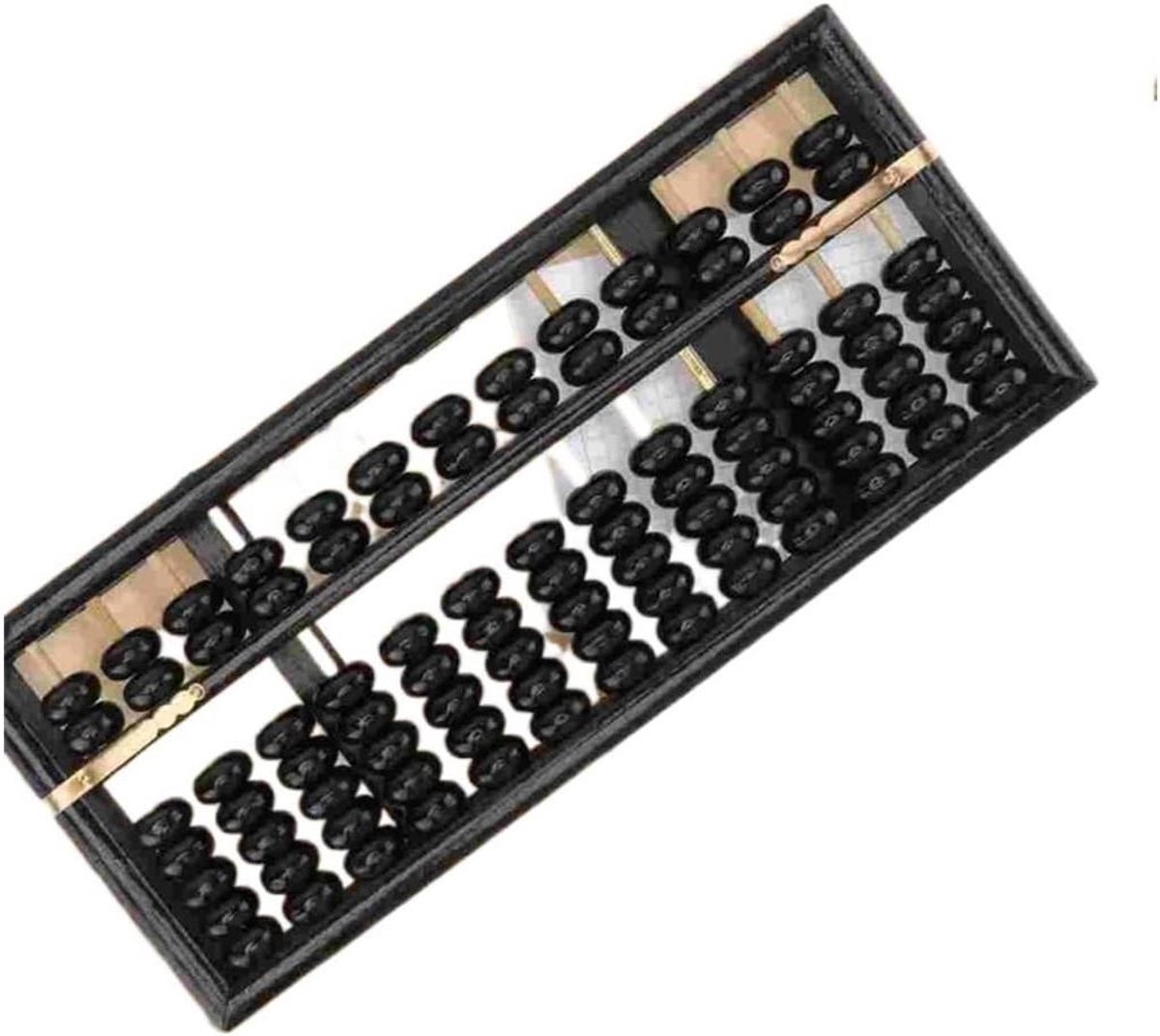 Telraam - Rekenhulpmiddel - Wiskunde Leren - Houten Materiaal - 1 Stuk - Zwart
