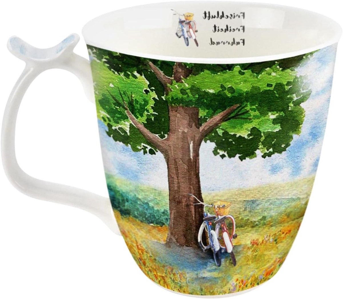 Grote Mok - Koffiemok Beker - Thuisgebruik - Ergonomisch Handvat - 580 ml - Mijn wiel