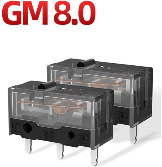 Muis Micro Switch - Knop Vervanging - Gaming Prestaties - 80 Miljoen Kliks - 4 Stuks - Goud — afbeelding 3