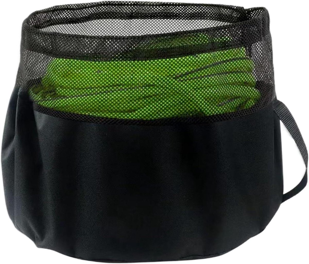 Slang Opbergtas - Hose Organizer - Buiten Opslag - Ademend Mesh Dak - 40x31 cm - Zwart