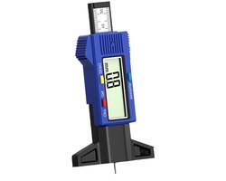 Profiel Dieptemeter - Bandenmeter Slijtage - Banden Controleren - Digitale Weergave - 0-25.4 mm - Zwart