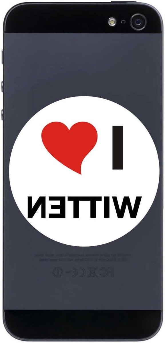 Liefdes Sticker - Sticker Decal - Telefoon Personaliseren - Waterproof UV Bestendig - 7cm - Wit