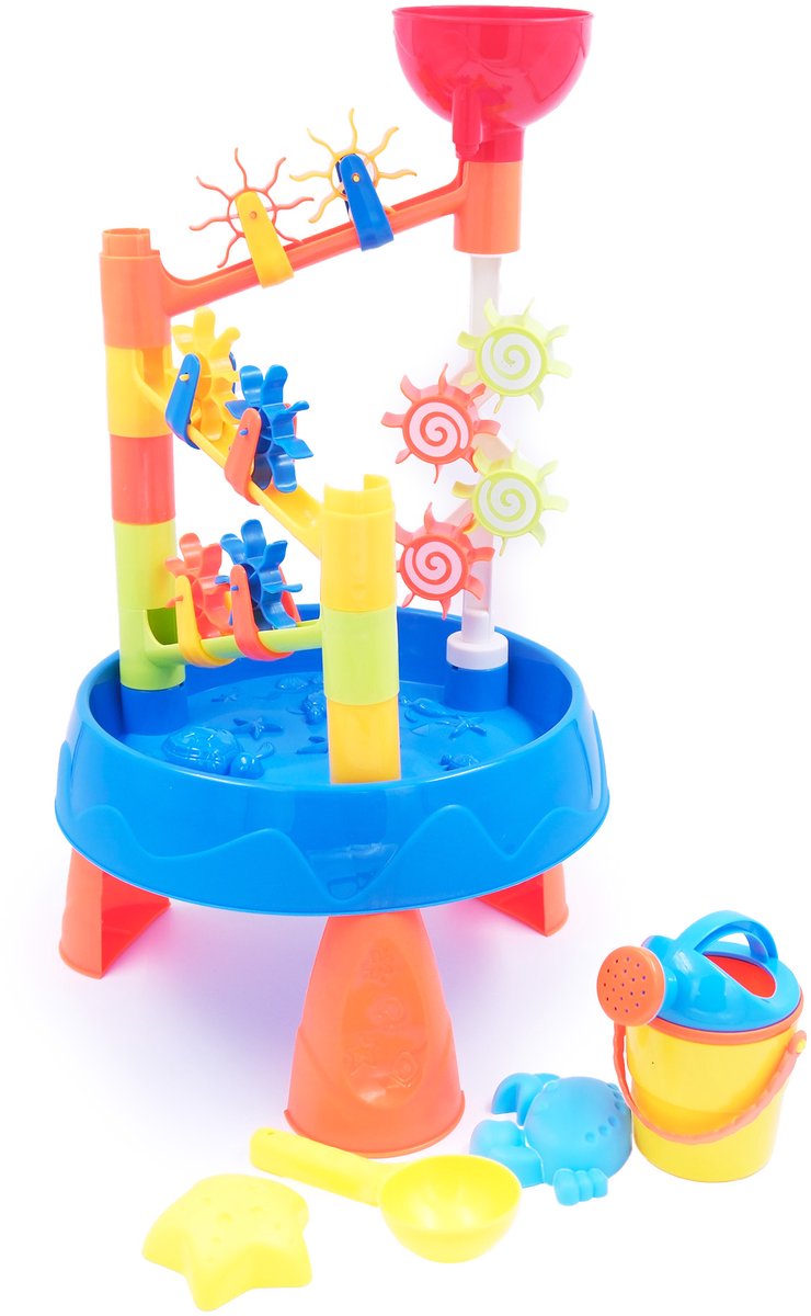 Zoem - Watertafel - Beach Toy - Zand & Watertafel - 32 delig - Waterspeelgoed - Strand - Buitenspeelgoed
