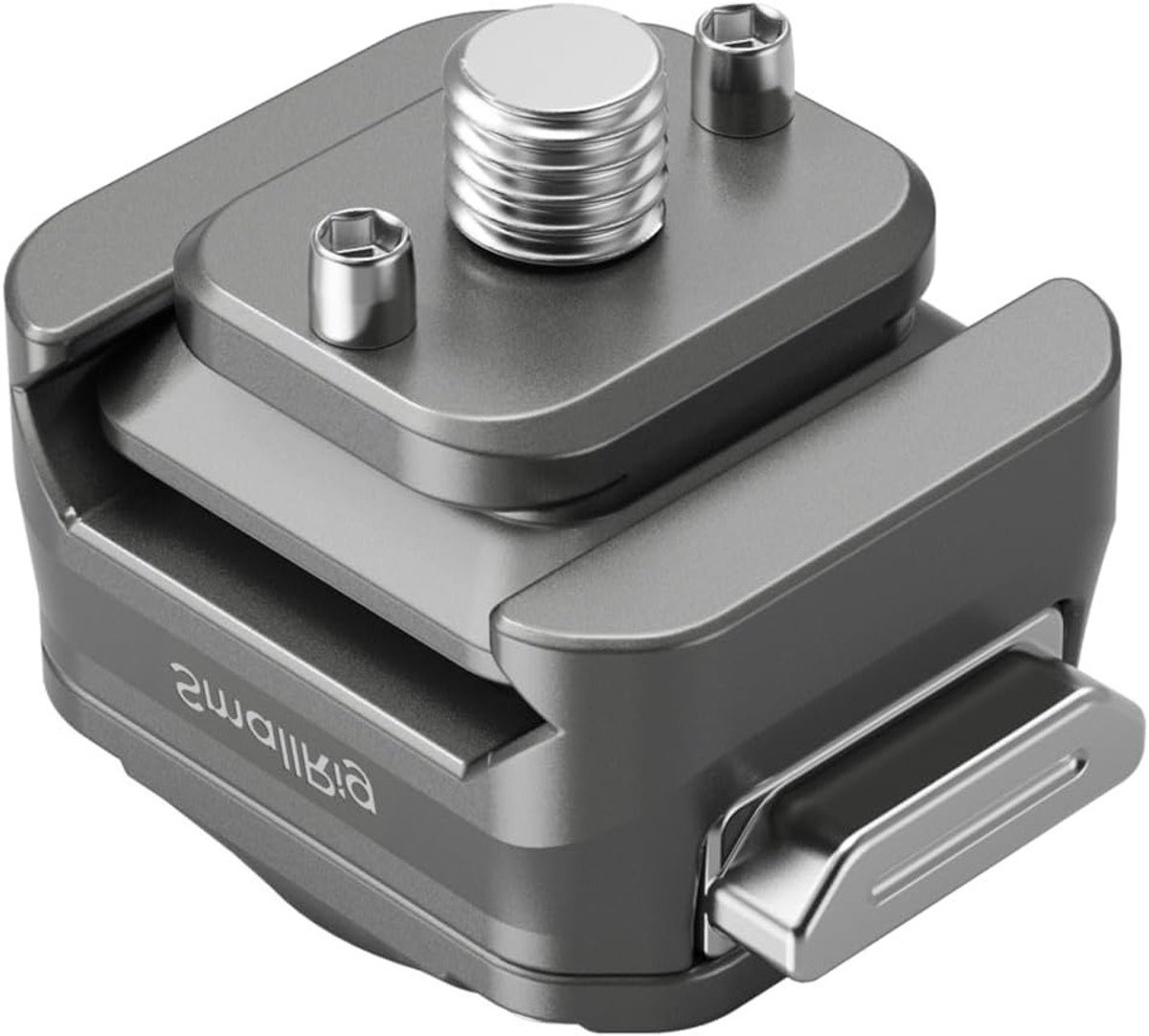 Universele Snelle Bevestigingsplaat met Dubbele QR-Slide NATO Rail en Anti-Deflectie, Geschikt voor Camera's en Monitoren tot 5kg Belastbaarheid