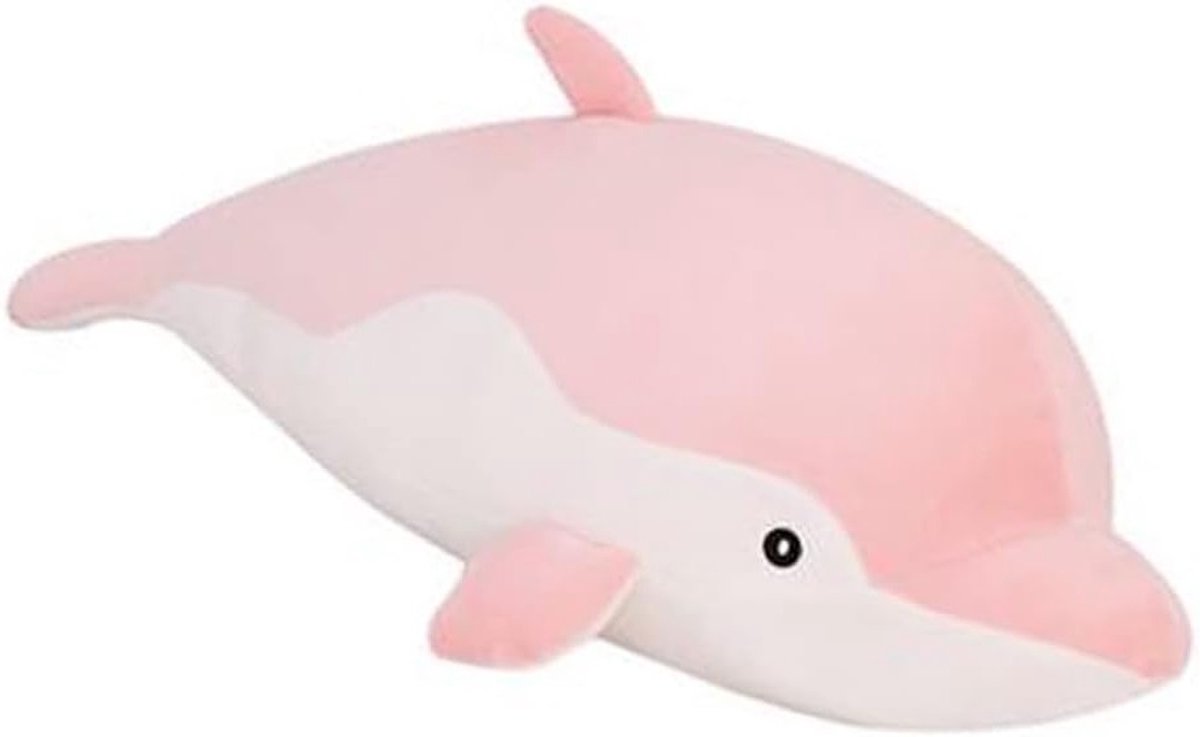 Zachte Knuffel Kussen van Dolfijnen - Grote Roze Dolfijn van 63.5 cm voor Kinderen en Volwassenen