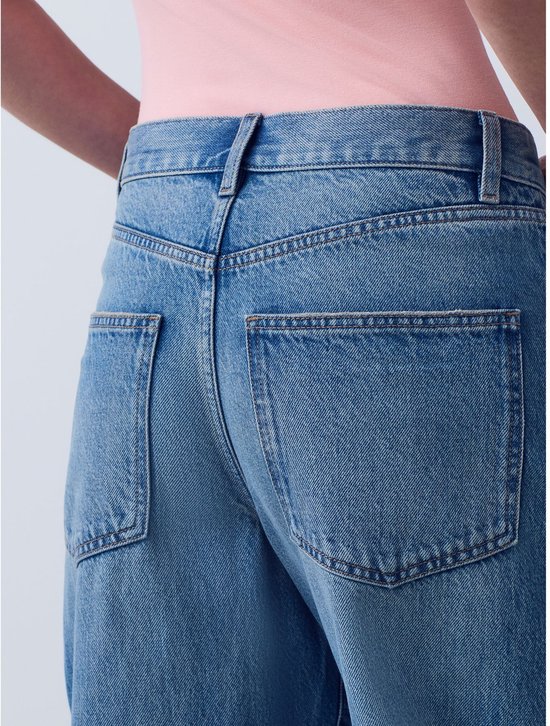 Next - Dames - Jeans met wijde, ronde pijpen - Tall - Blauw