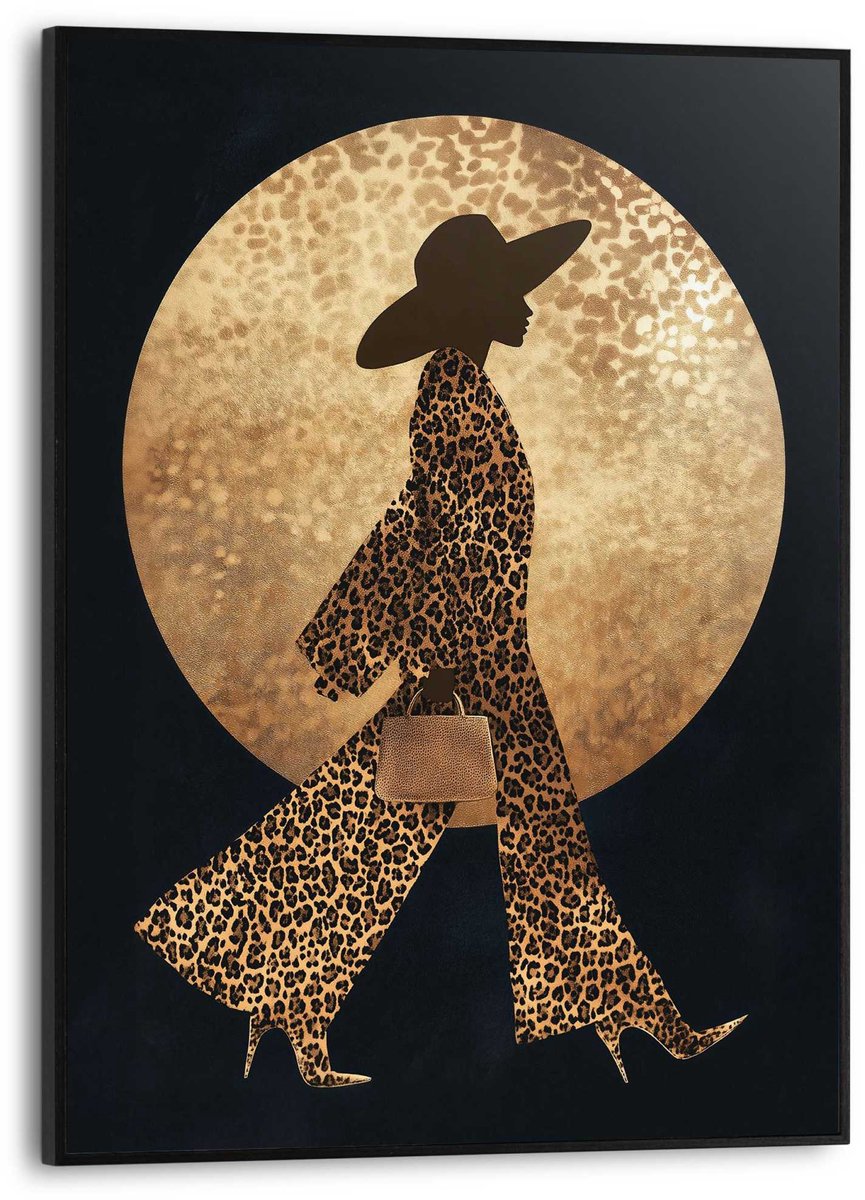 Schilderij Stijlvol Silhouet - 40 x 30 - Hout - REINDERS