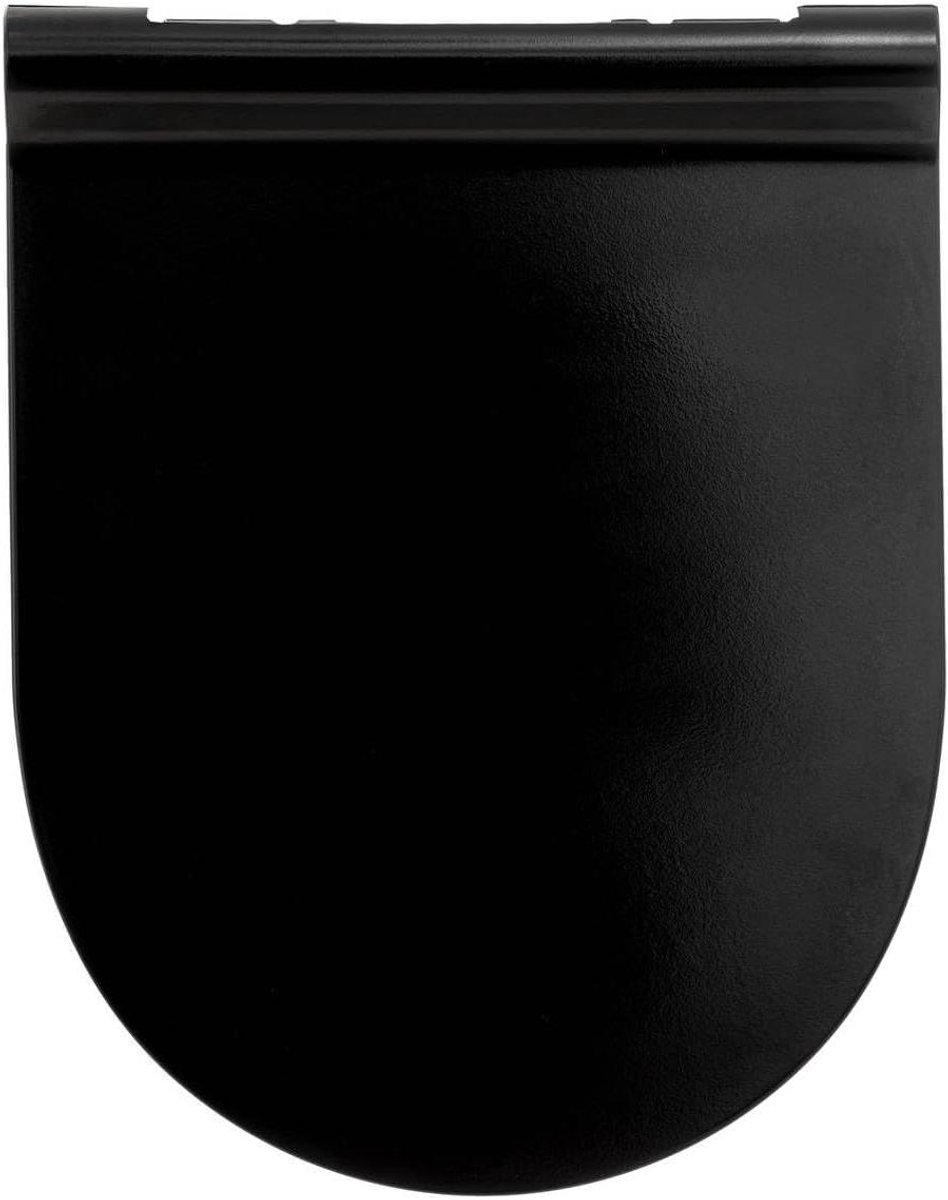 Toiletbril - WC bril - Badkamer Upgrade - Ultra Dun - Standaard Maat - Zwart