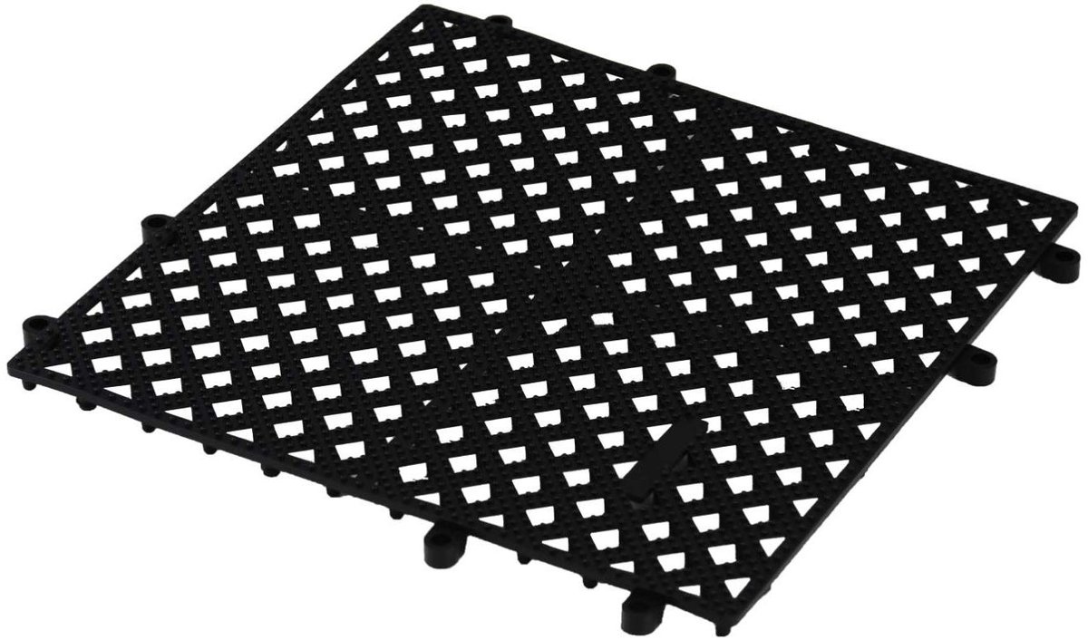 Glass Mat - Onderlegger Bar - Dranken Serveren - Antislip Oppervlak - 33 cm - Zwart