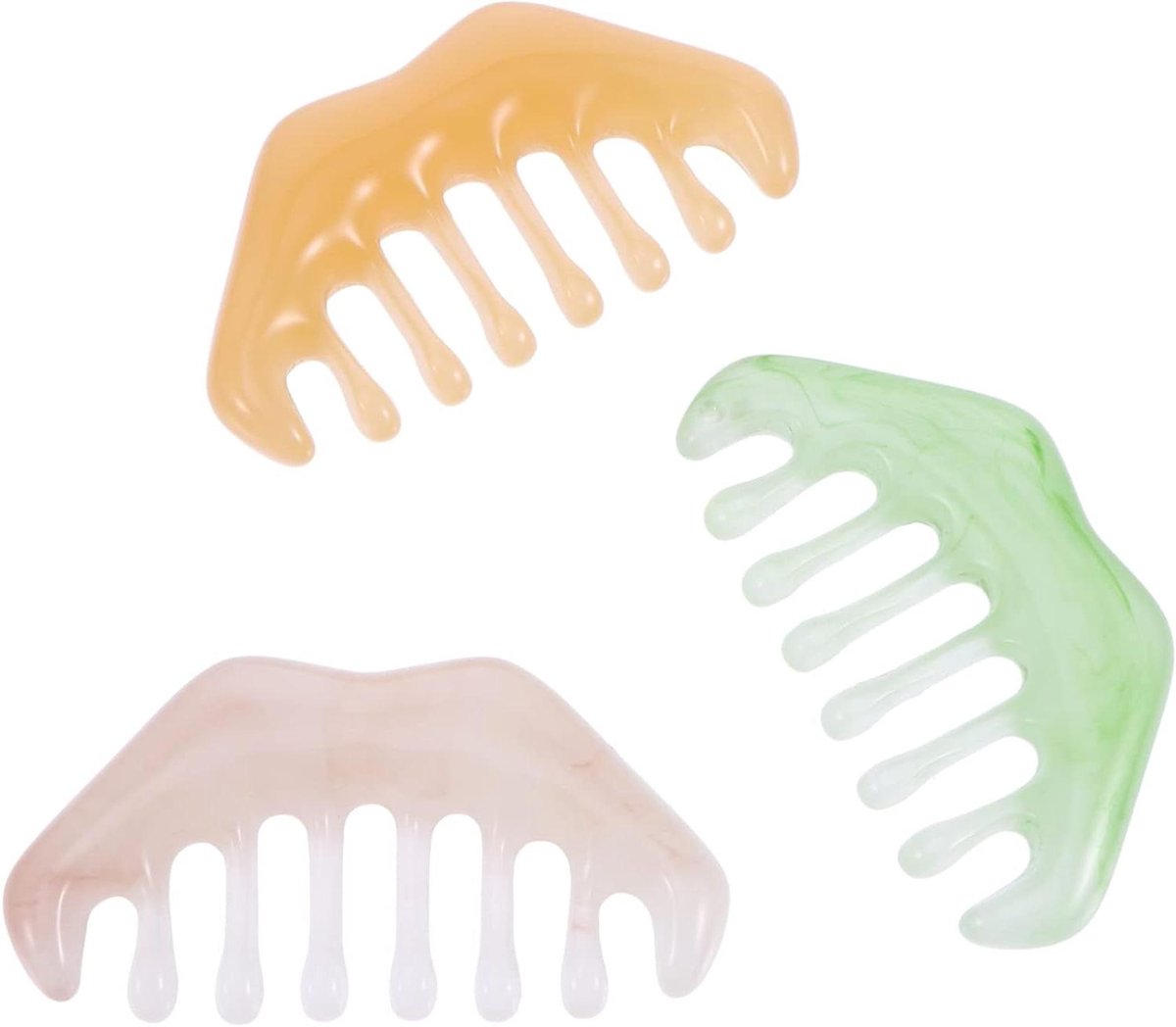 Hoofdhuid Massager Set - Kam & Schraap Tool - Hoofdhuid Massage - Hars Materiaal