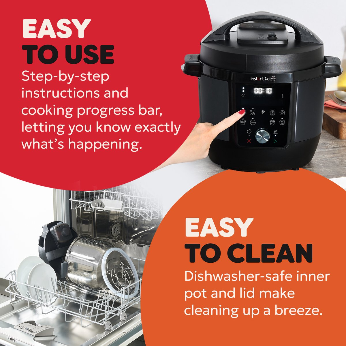 Instant Pot Plus WiFi 5,7L Multicooker - 9-in-1 Snelkookpan - Slowcooker - Sous Vide - Rijstkoker - Steriliseren - App Bediening thumbnail 5