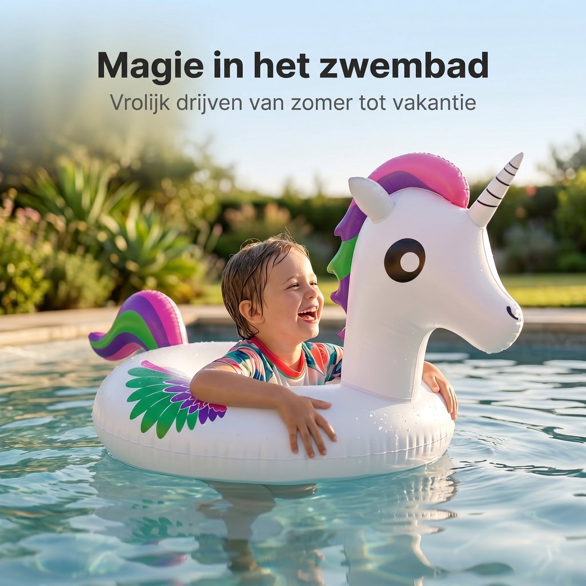 Lomera Zwemring Eenhoorn - Opblaasbare Eenhoorn - Unicorn Zwemband - Zwemband Eenhoorn - Opblaasbare Zwemband - Pool Float Unicorn - Zwembadring Eenhoorn - Zwembad Speelgoed - Opblaasfiguur - Kinderzwemband - Floaties - Luchtbed Eenhoorn – foto 3