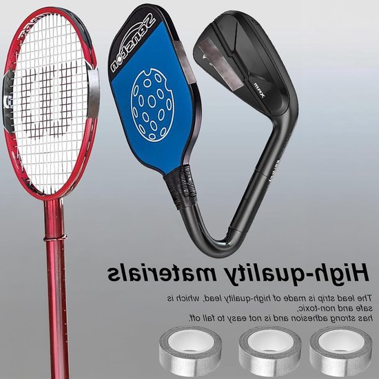 Verstelbare lood tape voor golfclubs, vislijnen en tennisrackets - 1.2 cm x 107 cm, zelfklevend en op maat te knippen, ideaal voor extra gewicht en stabiliteit — afbeelding 3