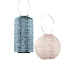 LUMIZ Solar Tuinverlichting - op zonneenergie - Buitenlampjes - Buitenverlichting - Buitenlamp - Iris Set - 2 stuks
