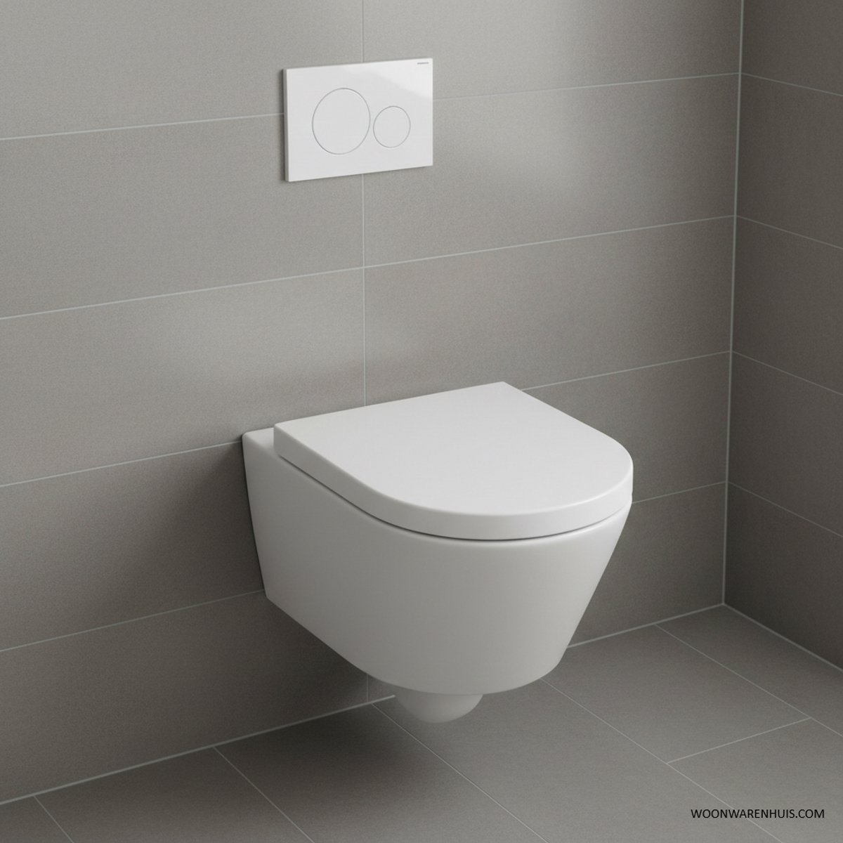 One pack Inbouwreservoir Geberit Duofix UP-320 met Sigma reservoir, drukplaat wit en wandcloset Metro