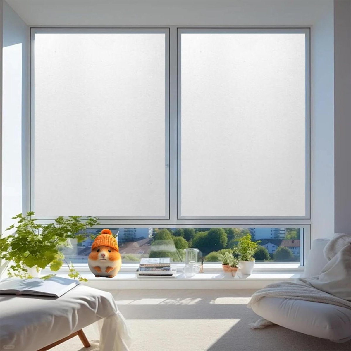Raamfolie - Privacyfolie Glasfolie - Privacy Vergroten - Zonwerend UV-bescherming - 30 x 2