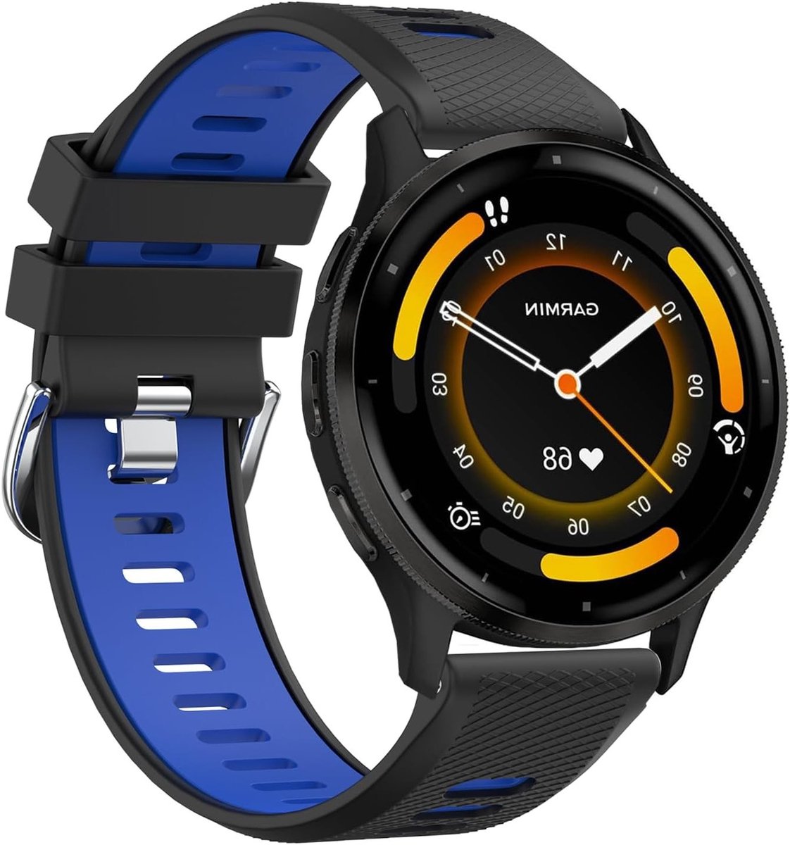 Silicone Sportband voor Garmin Forerunner 255/265 en Venu 2/3 - 22mm Snelle Bevestiging, Comfortabel en Duurzaam voor Sport en Activiteiten