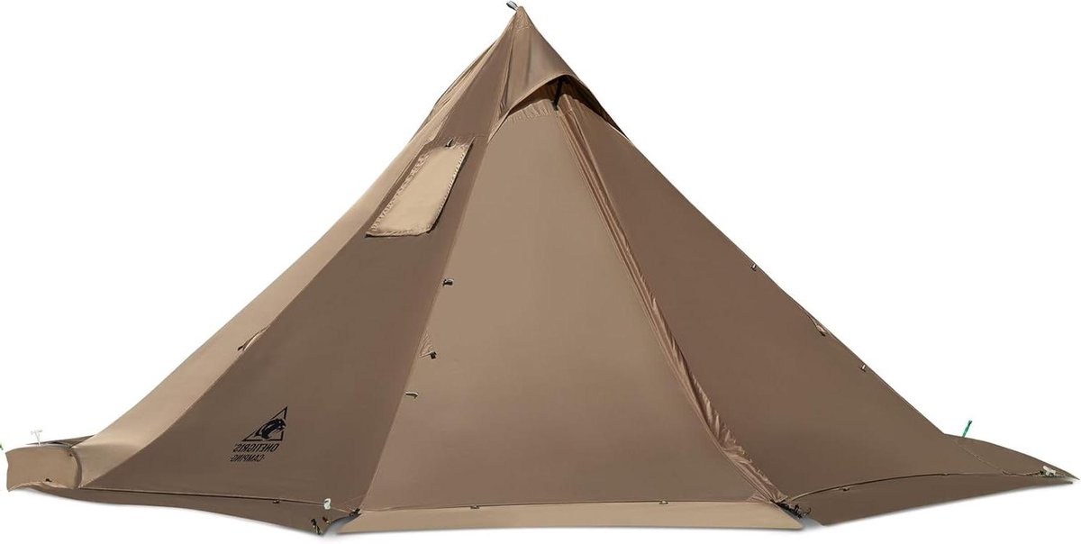 Ultralichte Tent - Wandel Tent - Kamperen Buiten - Schoorsteengat Sneeuwvanger - 336 cm - Coyote Bruin