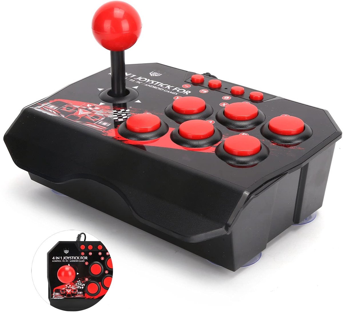 OmGoods - Dailygoody - Bekabelde Joystick - Games Accessoires - Comfortabel Ergonomisch Ontwerp - PC - Metalen Joystick - Nauwkeurige Bediening - Geschikt