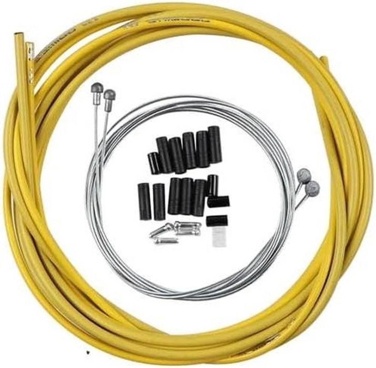 Fietskabels Set - Remkabels Versnellingskabels - Veilig Fietsen - Weerbestendig Ontwerp - 4mm 5mm - Geel