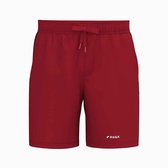 Raqa® Court Elite - Padel short - Sport short - Tennis short - Heren - Verschillende Kleuren - Elastische Tailleband - 92% Polyester - Rood / zwarte streep