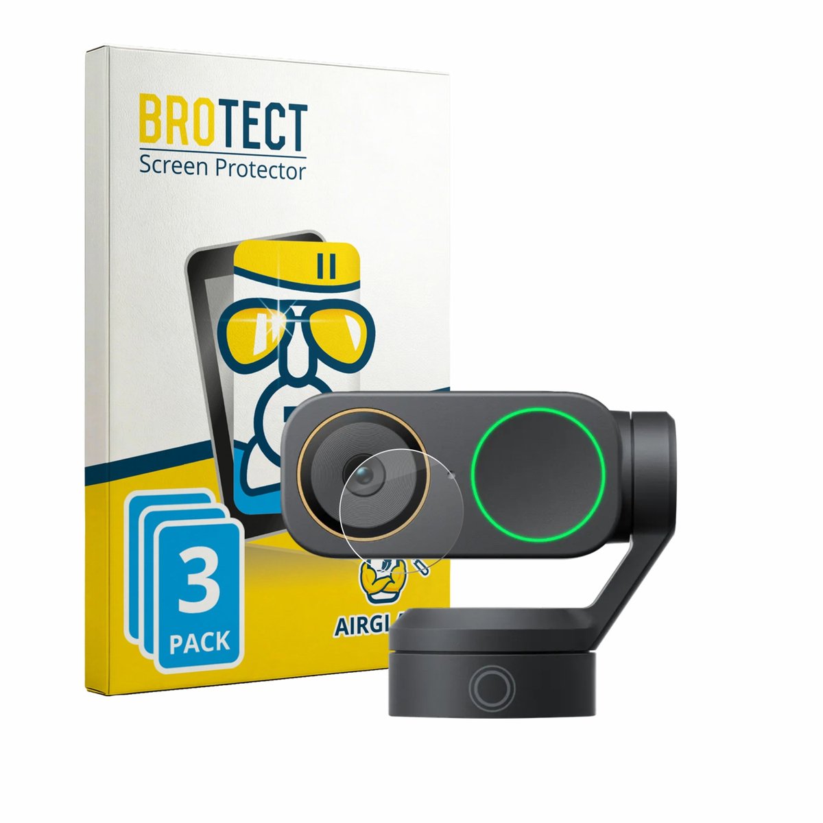 Screenprotector 3 Stuks voor Insta360 Link 2 Pro (Lens) Beschermglas transparant