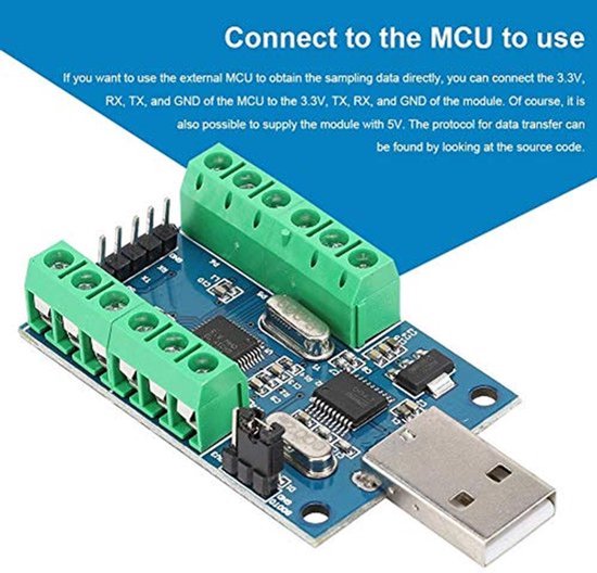 USB dataverzamelings ADC-module, USB-interface 10-kanaals 12-bits ...