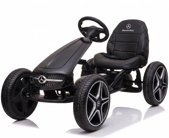 Mercedes GoKart skelter – verstelbaar – 3 tot 7 jaar – zwart