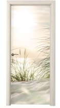 Affiche de porte plage - Nature - Été - Sticker de porte - Papier peint photo porte - Décoration de porte - Sticker autocollant - Décoration de chambre - 80x205 cm - Toilettes - Salle de bain - Salon