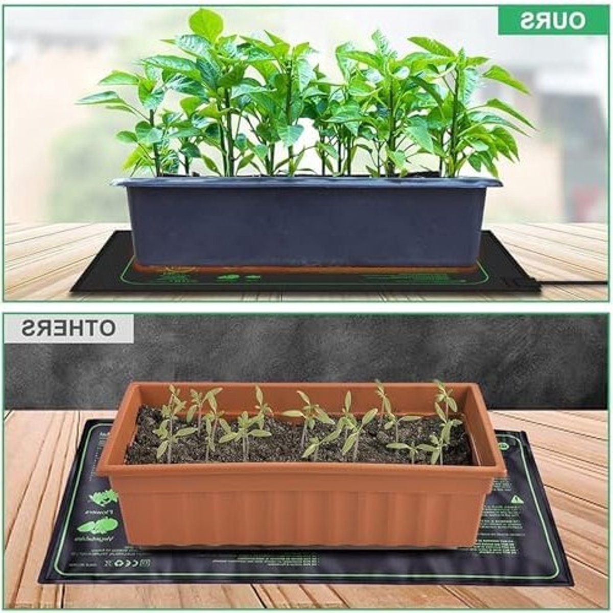 Warmte Mat en Digitale Thermostaat Set voor Hydroponics, Ideaal voor Kiemen en Binnen Tuin